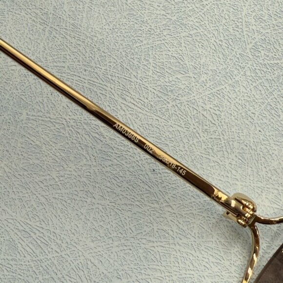 🆕 ALEXANDER MCQUEEN 🧿 NWOT AM0366S002 Gold Wire Rimmed Butterfly Shape Glasses - Picture 14 of 16